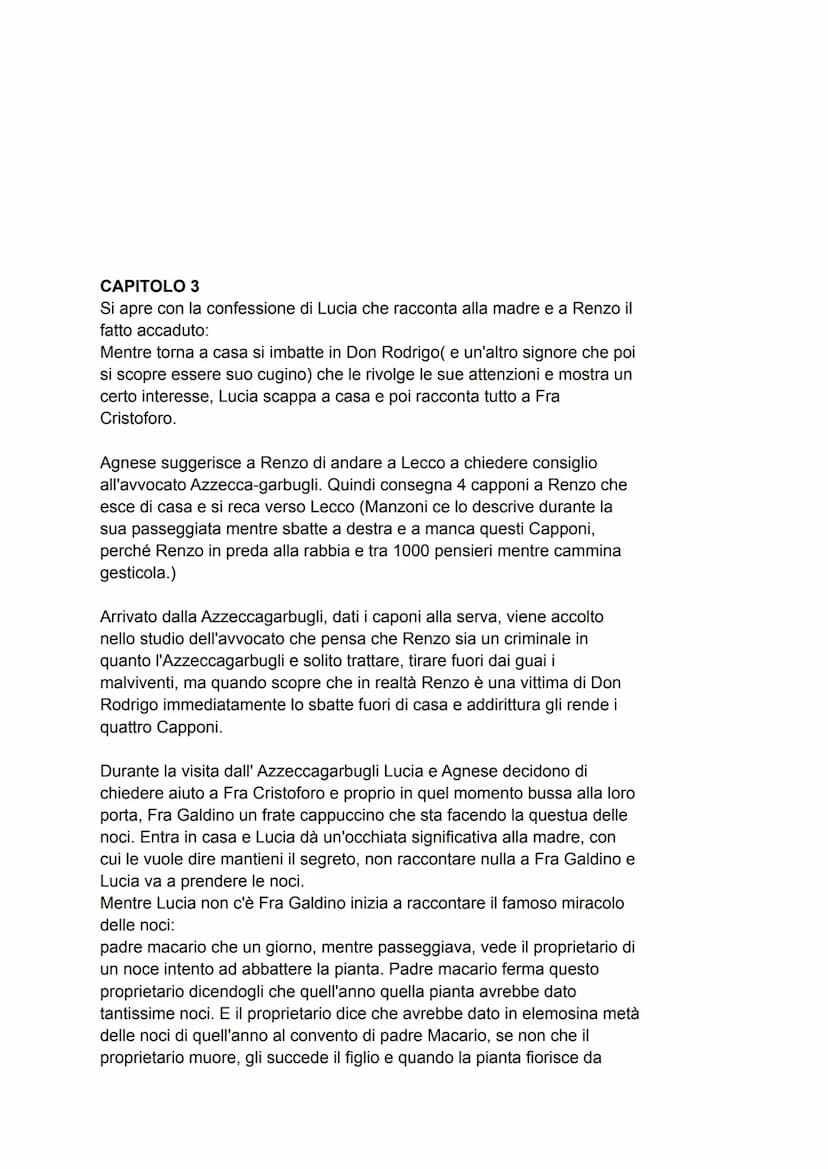CAPITOLO 1
All'inizio c'è una descrizione dettagliata dei luoghi in cui avverrà la storia:
La descrizione comincia con il lago di Como, si s