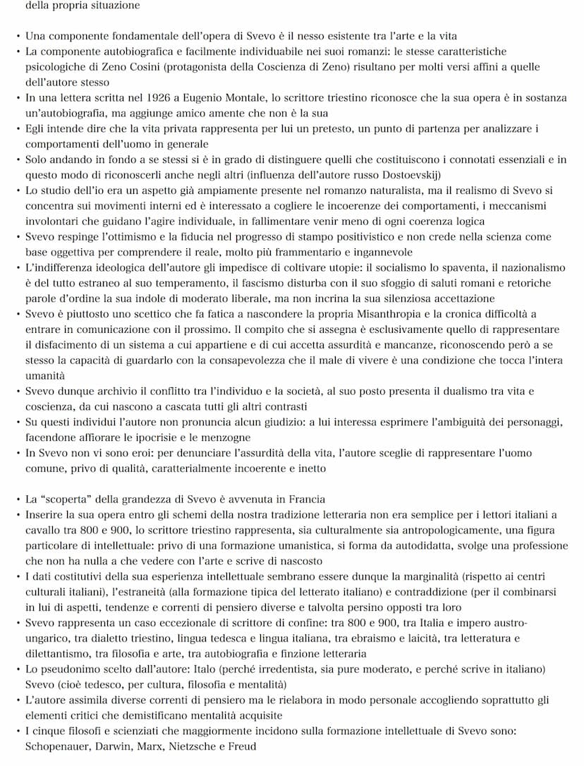 Italo Svevo
LA VITA
• Trieste ha sviluppato nel corso dell'ottocento una fisionomia e una cultura
per molti versi uniche: la sua condizione 