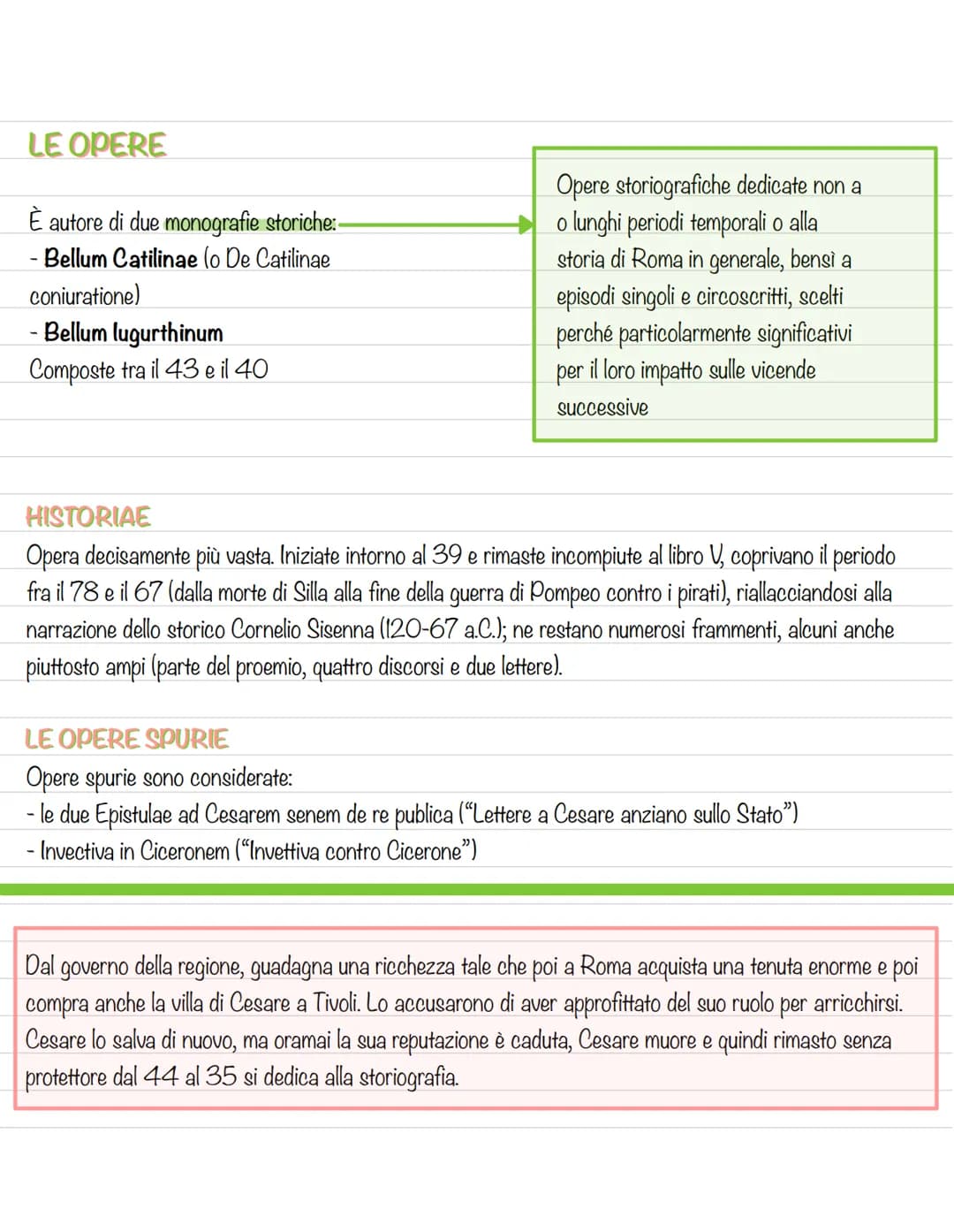 
<p>Gaio Sallustio Crispo nacque ad Amiternum (Sabina, oggi Aquila) l'1 ottobre 86 a.C. proveniente da una famiglia plebea facoltosa, divenn
