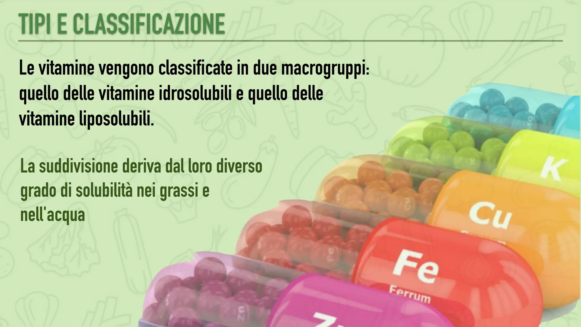 "AMMINE PER LA VITA"

LE VITAMINE Casimir Funk, uno scienziato polacco, identificò, nel
1912, un nuovo composto organico essenziale alla vit