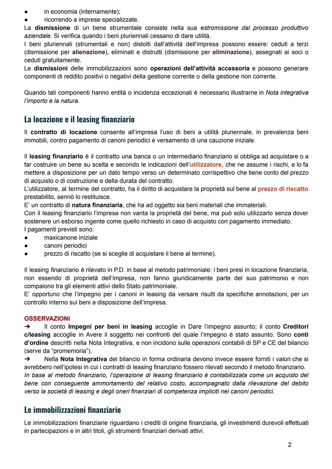 Contabilità generale
Le immobilizzazioni
Le immobilizzazioni sono costituite da tutti gli elementi del patrimonio di funzionamento destinati