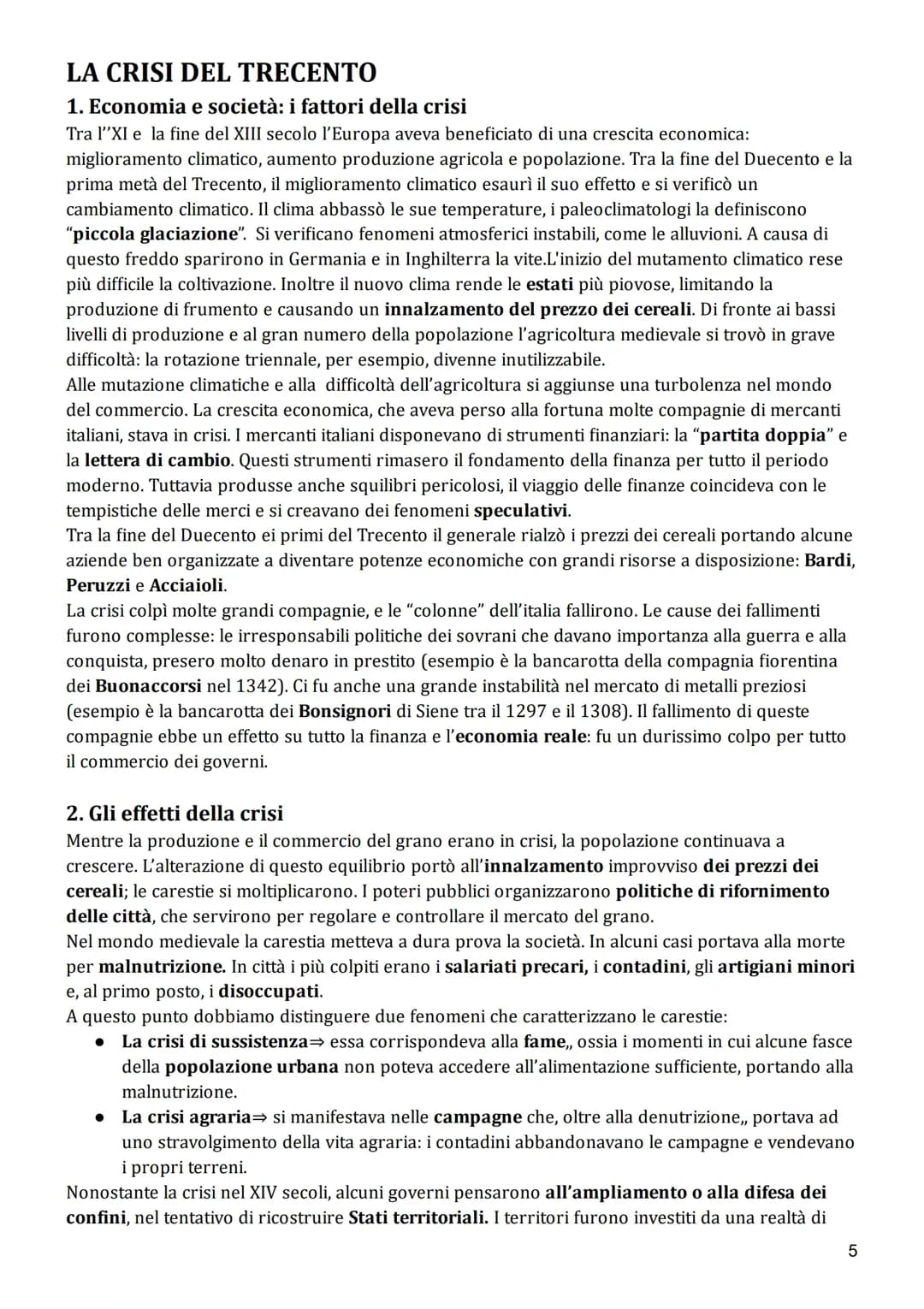 La Crisi del Trecento