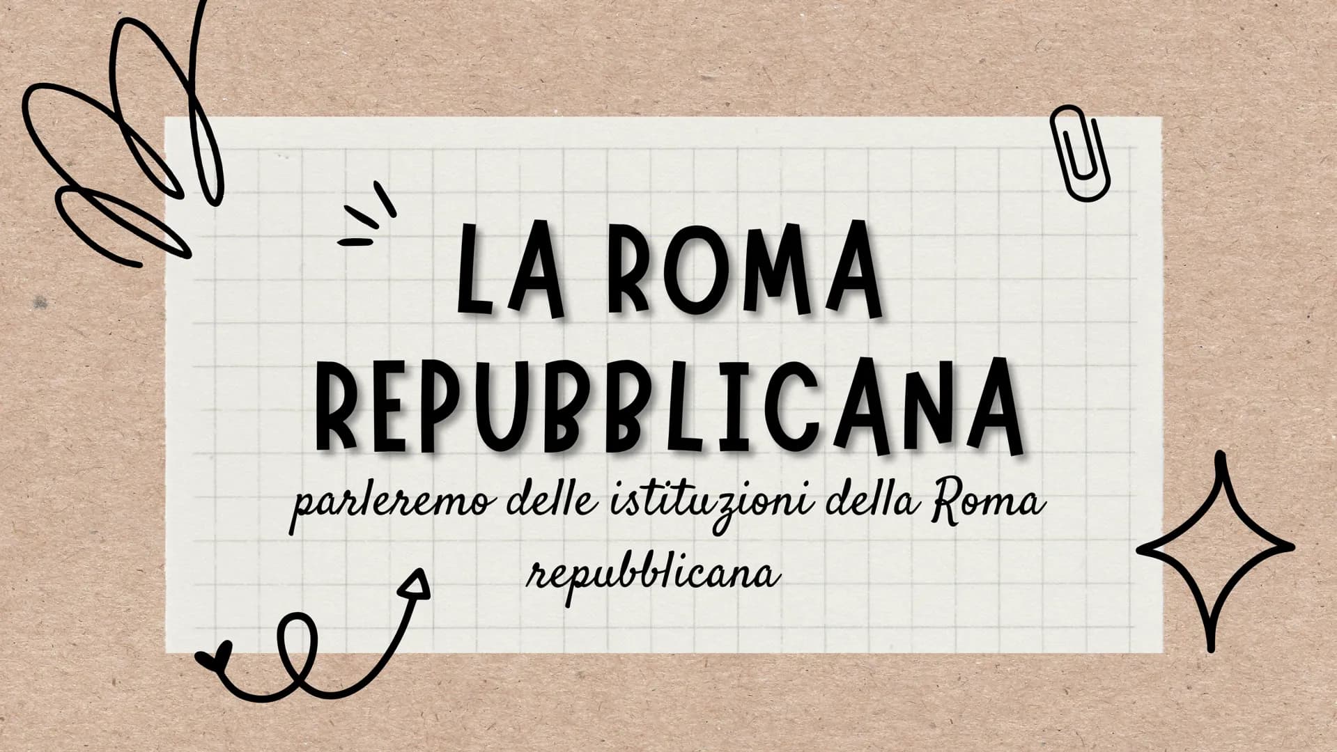 B
1/
LA ROMA
REPUBBLICANA
parleremo delle istituzioni della Roma
repubblicana
U
☆ 509 a.C
U LINEA DEL TEMPO
Prima di iniziare vediamo in qua