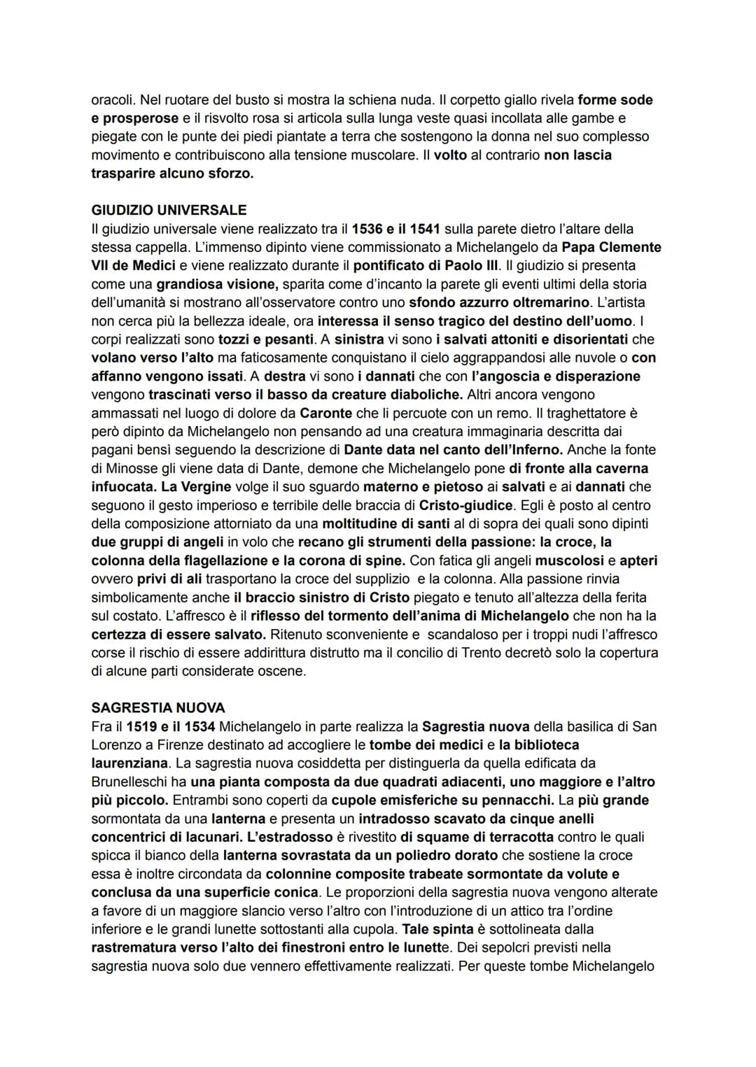 MICHELANGELO BUONARROTI
LA VITA
Michelangelo Buonarroti nasce il 6 marzo 1475 a Caprese. Compie i primi studi a Firenze
e successivamente ne