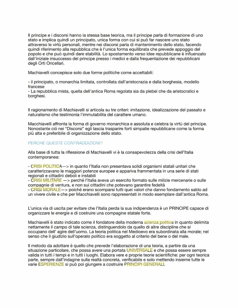 
<h2 id="vitadimachiavelli">Vita di Machiavelli</h2>
<p>Niccolò Machiavelli nacque a Firenze nel 1469 da una famiglia borghese. Le sue prime