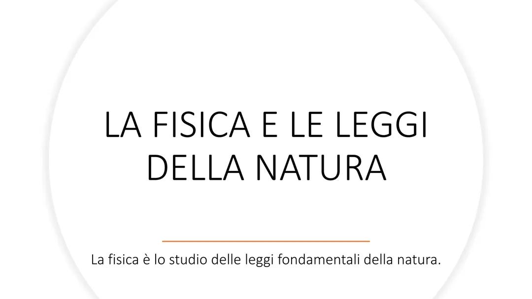 Fisica: Le Basi