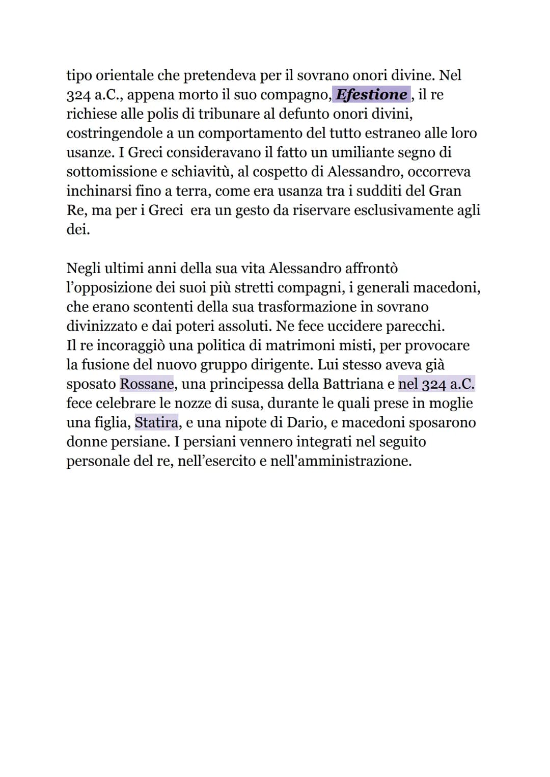 ALESSANDRO MAGNO
Alessandro di Macedonia, alla latina, Alessandro Magno, che
vuol dire Alessandro il Grande. Salito al trono nel 336 a.C.
Er