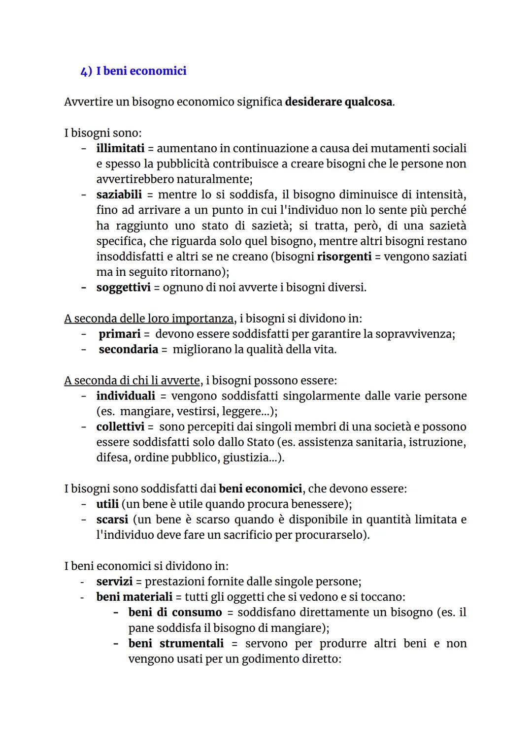 UNITA' B - INTRODUZIONE ALL'ECONOMIA
LEZIONE 1- I PRINCIPI GENERALI DELL'ECONOMIA
1) La scienza economica
Economia politica = la scienza che