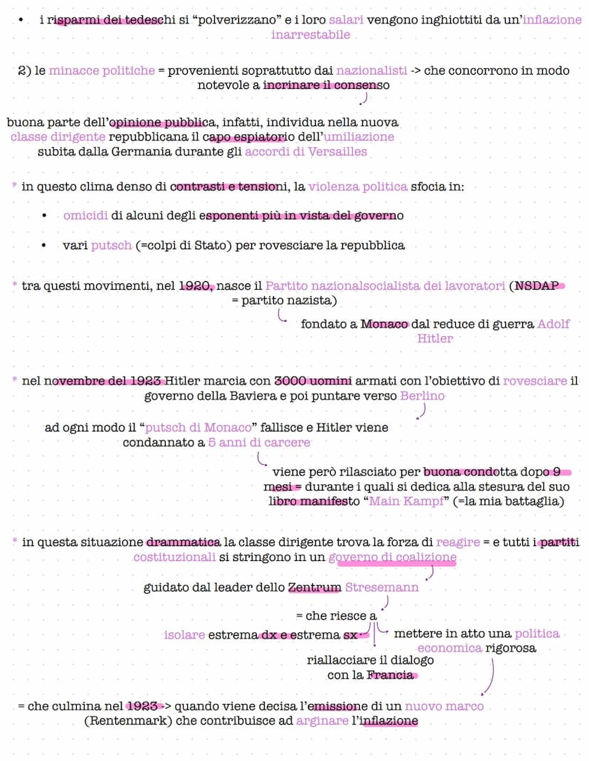-LA REPUBBLICA DI WEIMAR-
* il 9 novembre 1918, di fronte al dilagare dei fermenti rivoluzionari, il kaiser è costretto ad
abdicare
* il gio