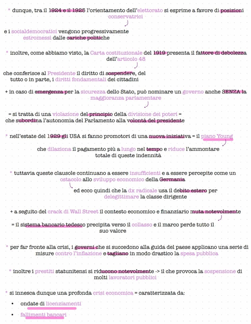 -LA REPUBBLICA DI WEIMAR-
* il 9 novembre 1918, di fronte al dilagare dei fermenti rivoluzionari, il kaiser è costretto ad
abdicare
* il gio