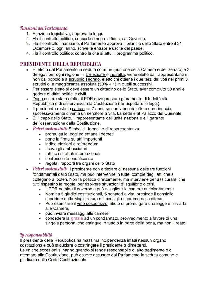 E' la legge fondamentale dello Stato; regola il rapporto tra Stato e cittadini e disciplina la
composizione e la funzione degli organi dello