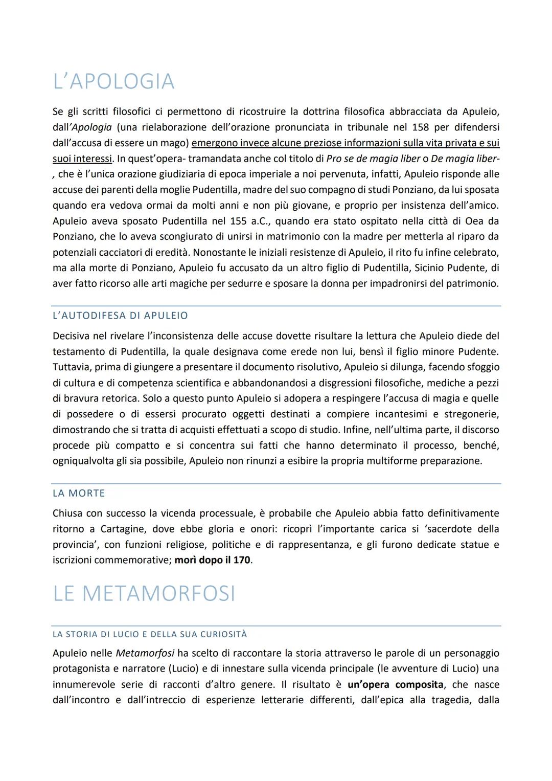 APULEIO

VITA E SCRITTI DI UNA PERSONALITÀ CALEIDOSCOPICA

UN INTELLETTUALE GRECO ROΜΑΝΟ

Apuleio è uno dei più grandi narratori dell'antich