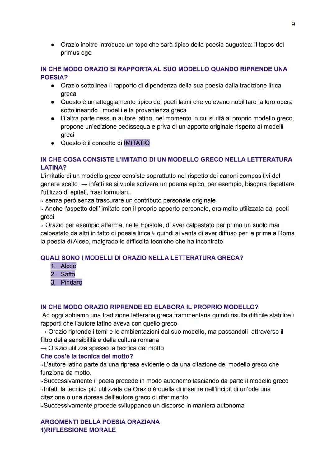 ORAZIO
IL PIU' GRANDE LIRICO DELL'ETA' AUGUSTEA
→ Orazio è il più grande poeta lirico dell'età augustea
→
pur provenendo da una famiglia umi
