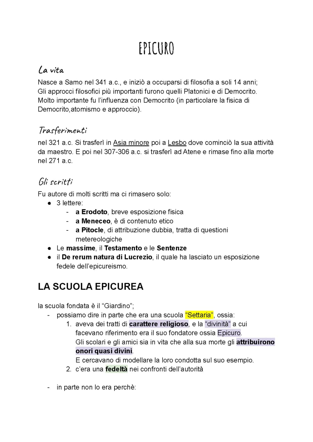 Scopri l'Epicureismo: Filosofia di Epicuro e Democrito per Bambini