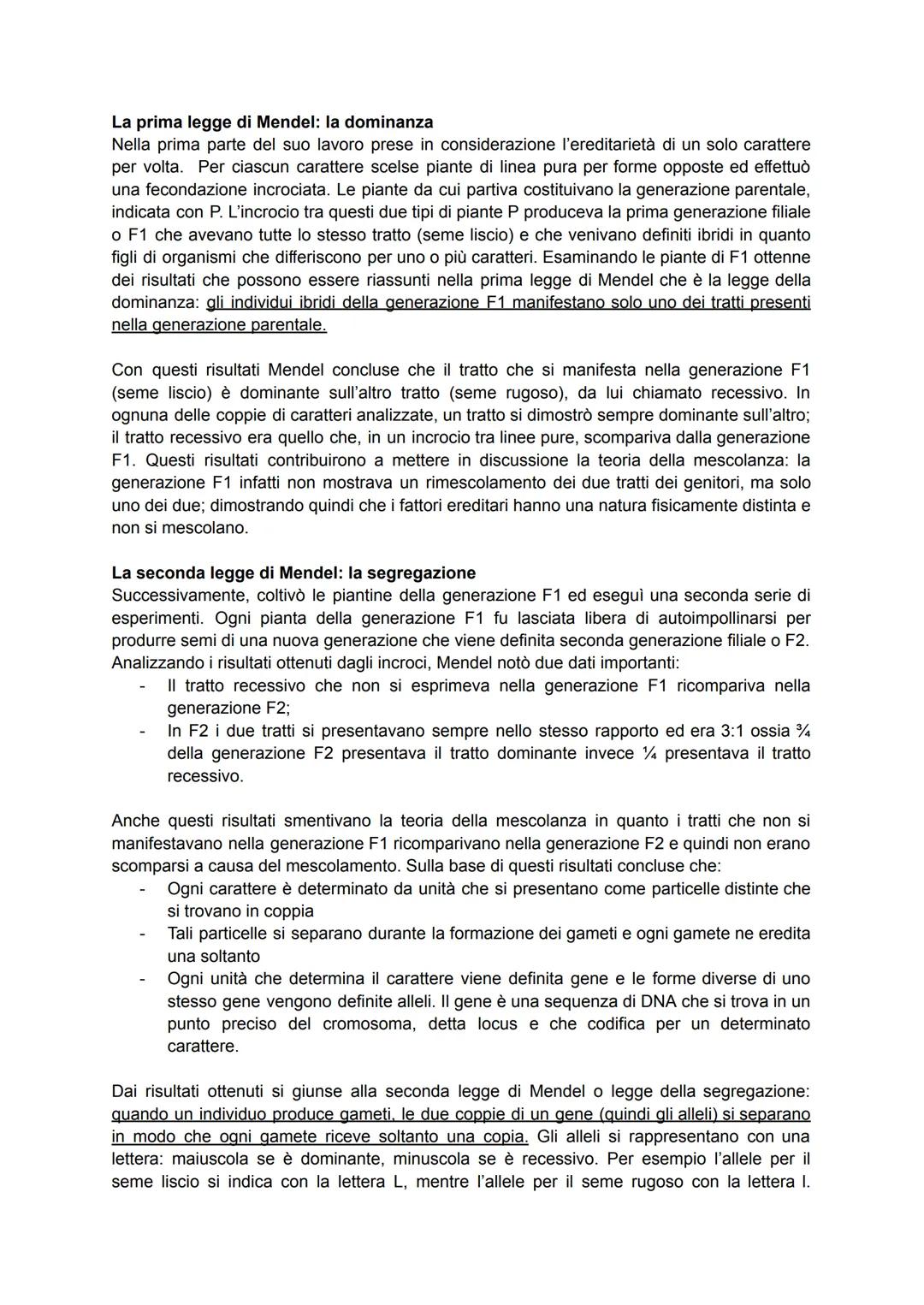 # Mendel, il padre della genetica

La Genetica è la scienza, sviluppatasi nell'Ottocento, che studia la trasmissione dei caratteri
da una ge