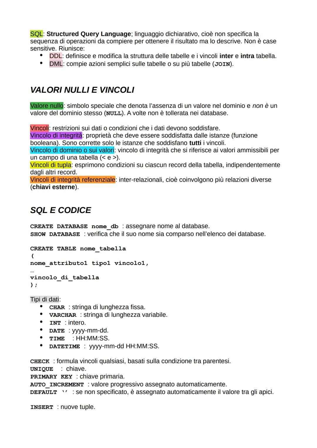 INTRODUZIONE
Sistema informativo Sl: componente di un'organizzazione che gestisce le informazioni
prodotte, acquisite o condivise dall'organ