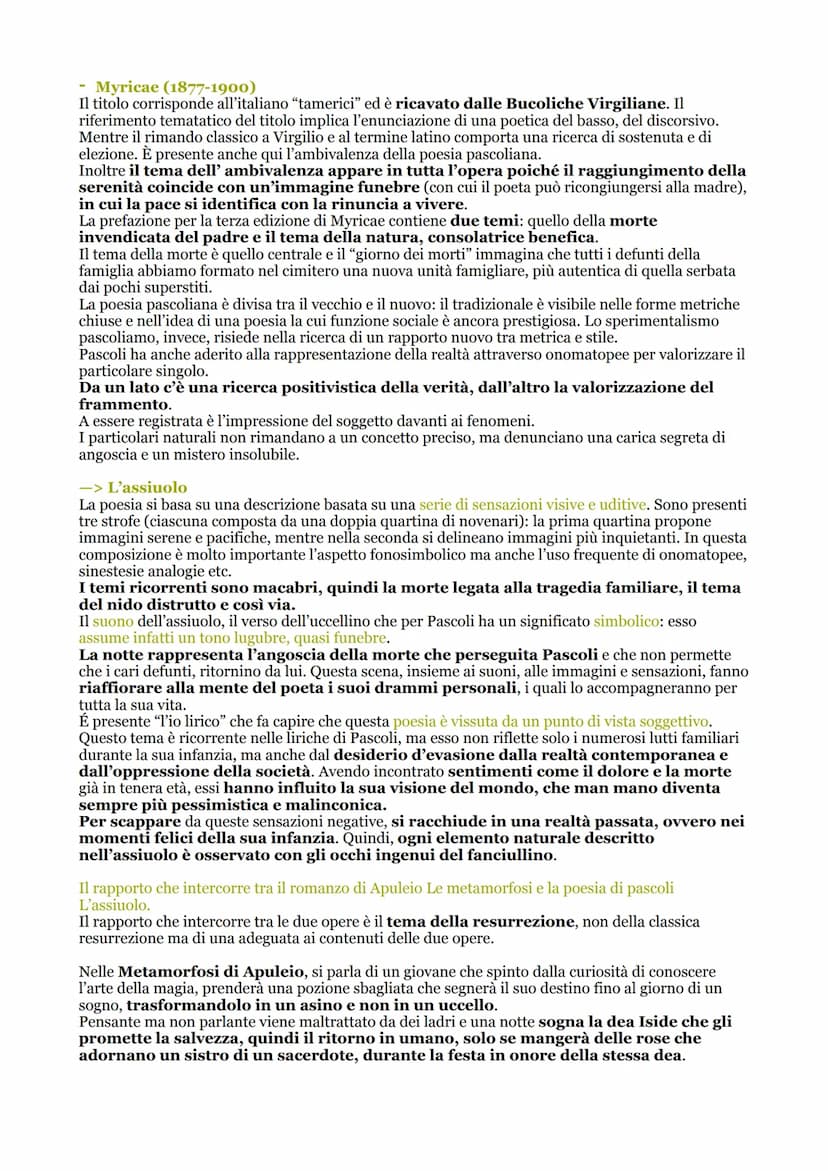 GIOVANNI PASCOLI - 1855
Fu con D'Annunzio il rappresentante più significativo del Decadentismo italiano. A differenza
dell'altro autore, Pas