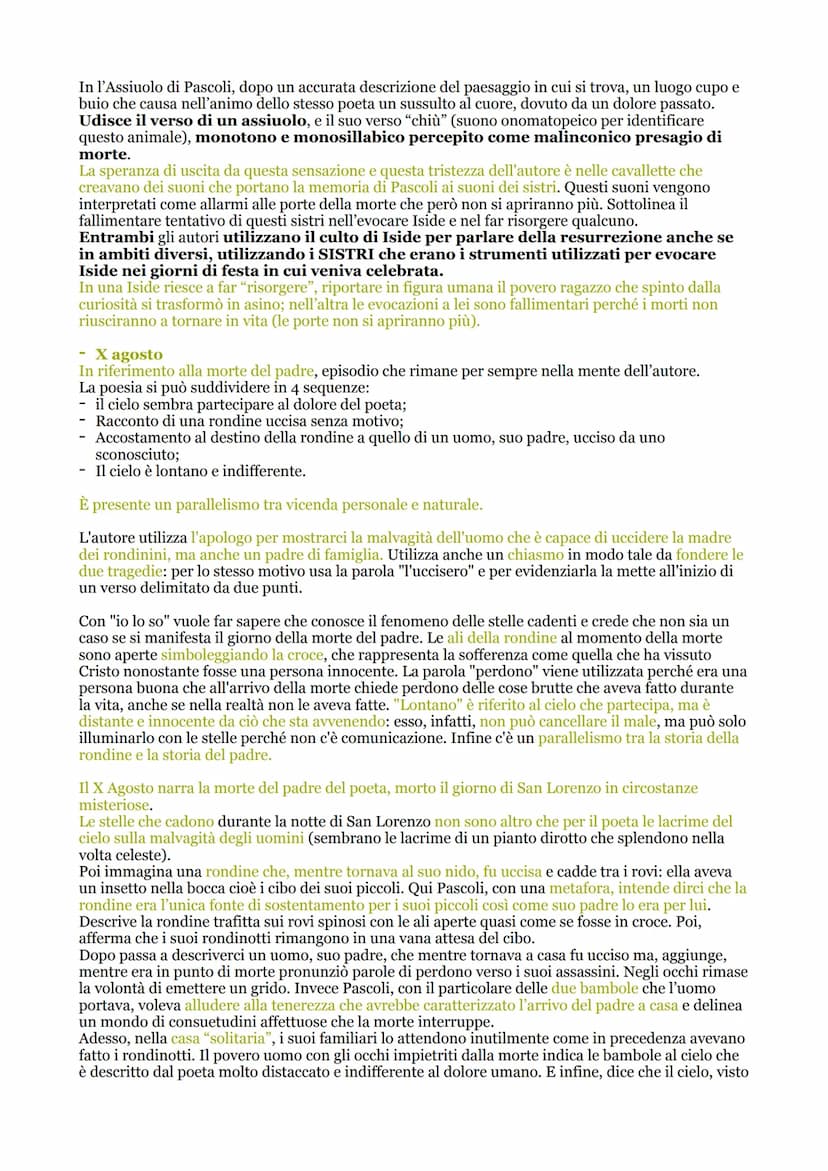 GIOVANNI PASCOLI - 1855
Fu con D'Annunzio il rappresentante più significativo del Decadentismo italiano. A differenza
dell'altro autore, Pas