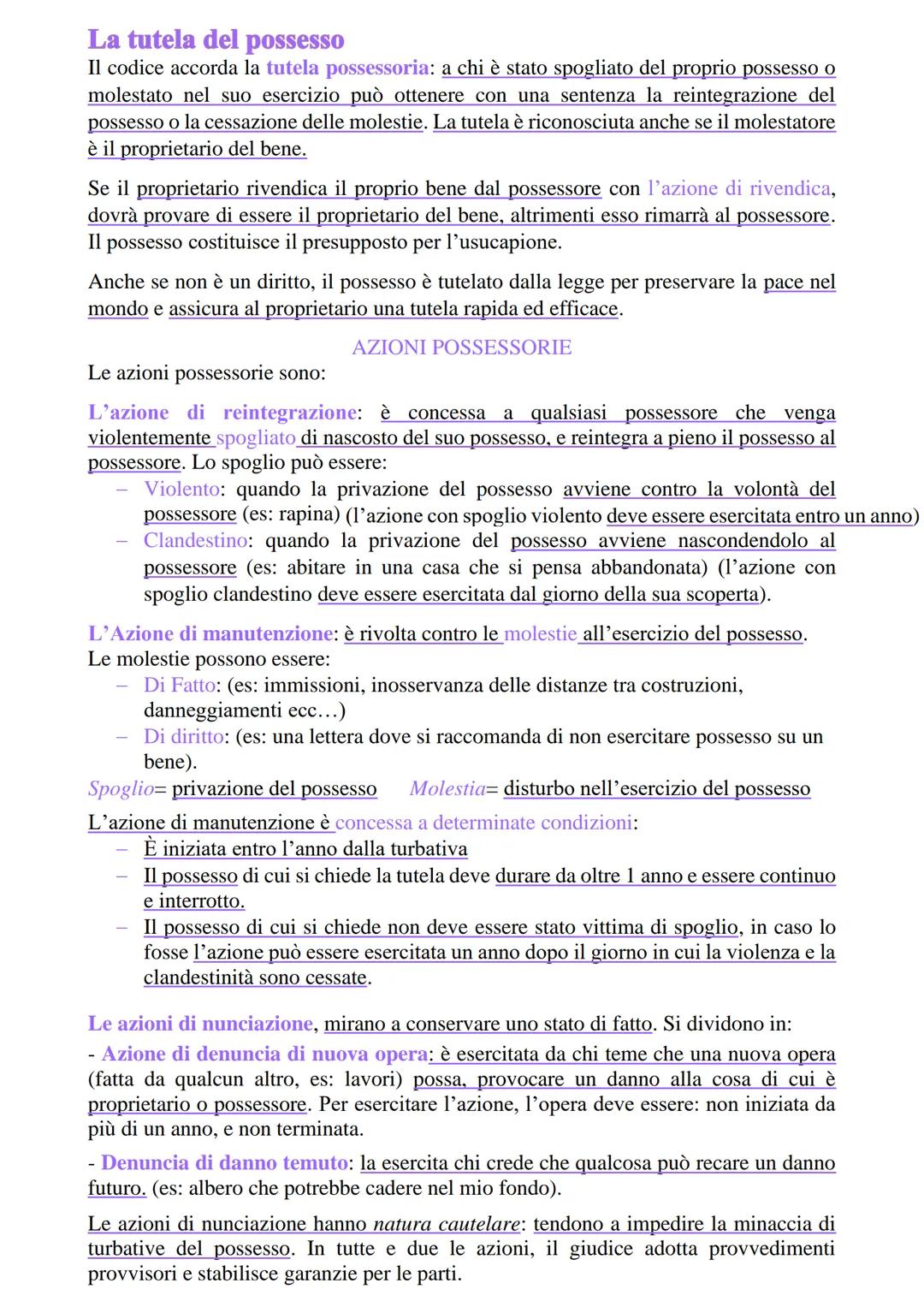 # CAPITOLO 2 UNITÀ 2

Il possesso

Il possesso è definito come un potere di fatto sulla cosa.

La differenza rispetto a tutti gli altri diri