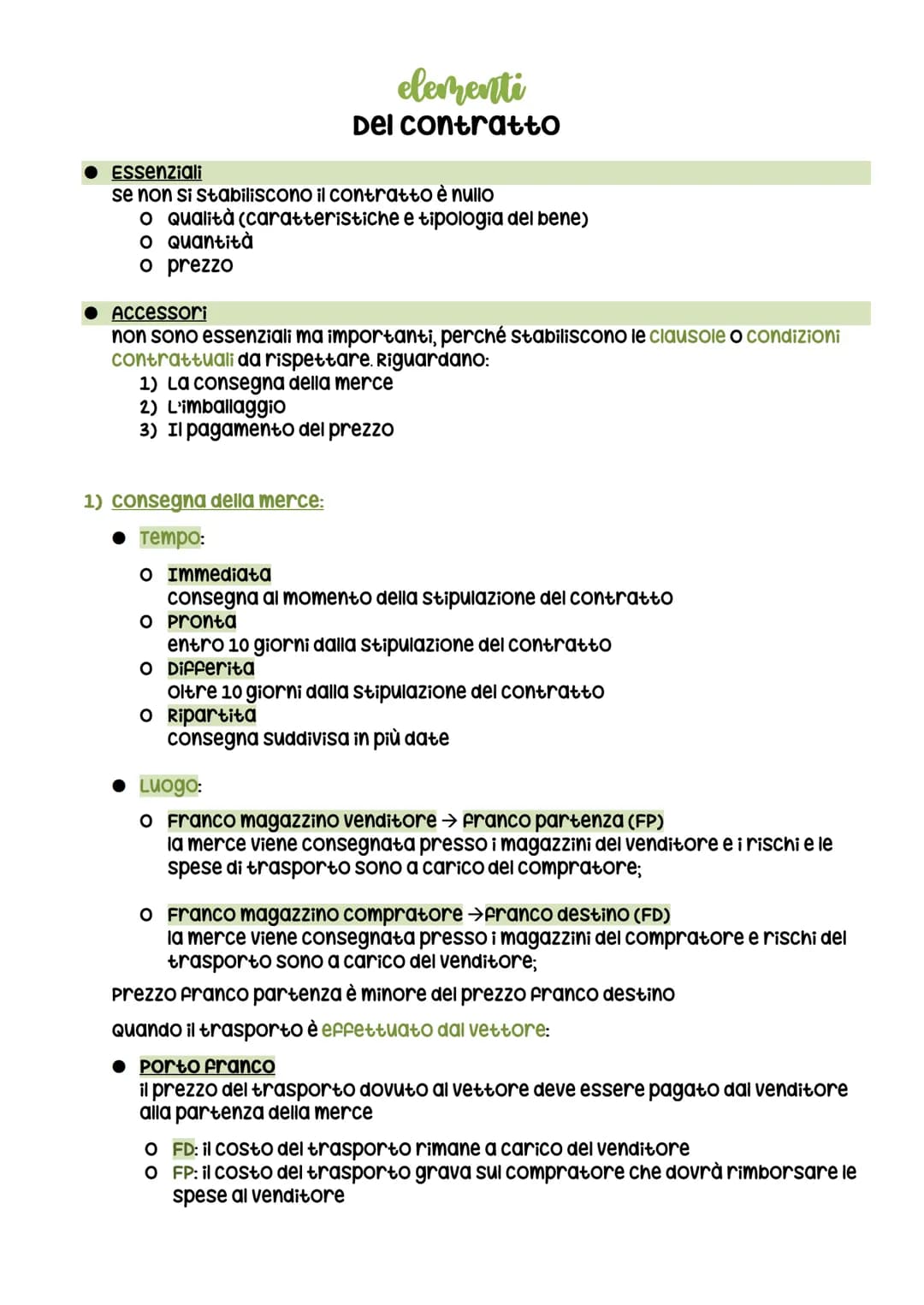 il contratto
di comprowenditor
E' un contratto (accordo tra due soggetti) che ha per oggetto il
trasferimento della proprietà di un bene o d