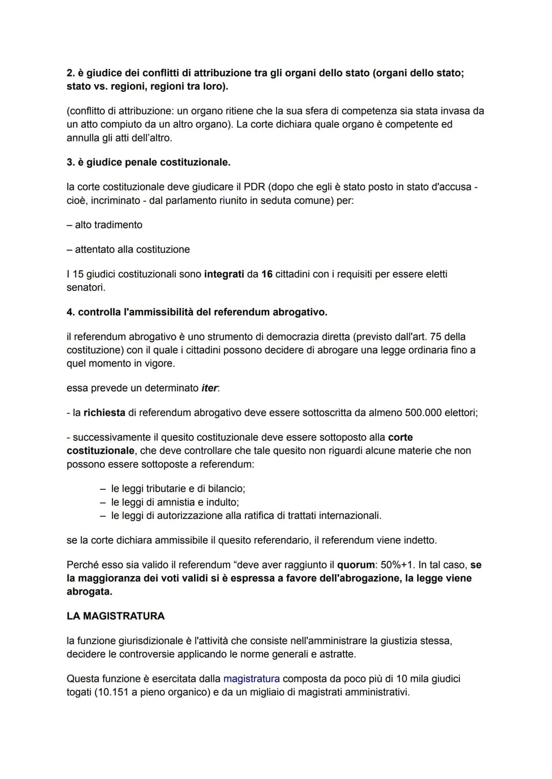 la corte costituzionale
la costituzione è la fonte principale del diritto italiano e deve essere rispettata da tutti. Per
essere sicuri che 