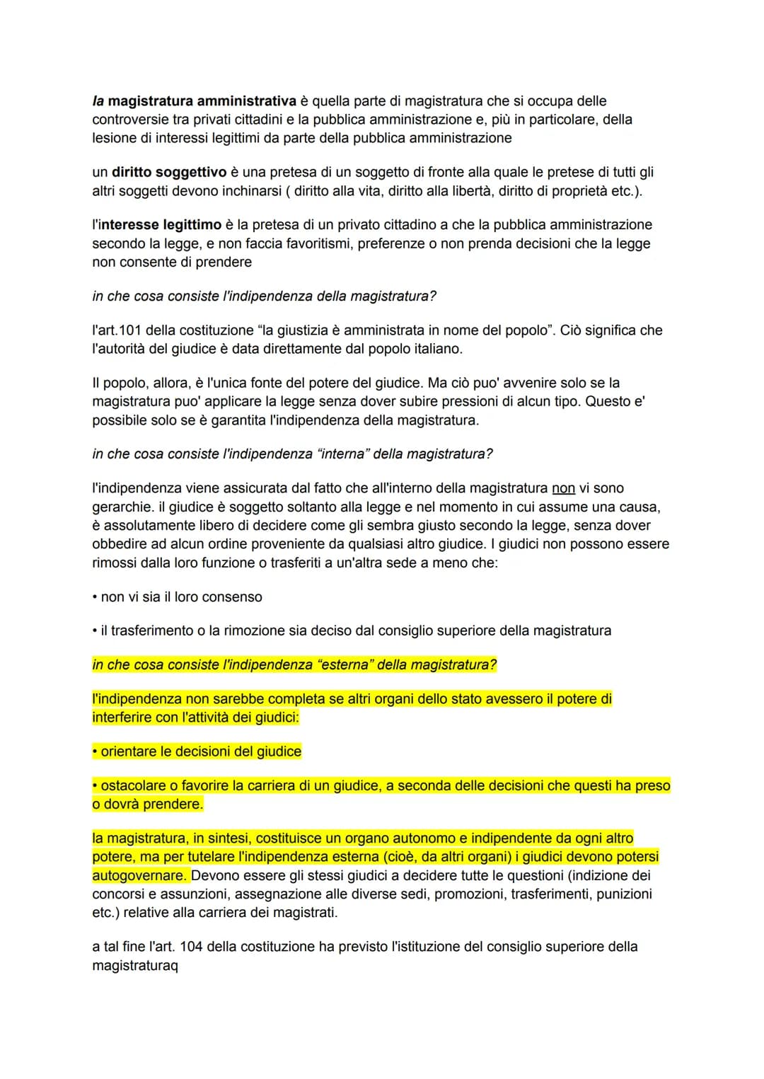 la corte costituzionale
la costituzione è la fonte principale del diritto italiano e deve essere rispettata da tutti. Per
essere sicuri che 