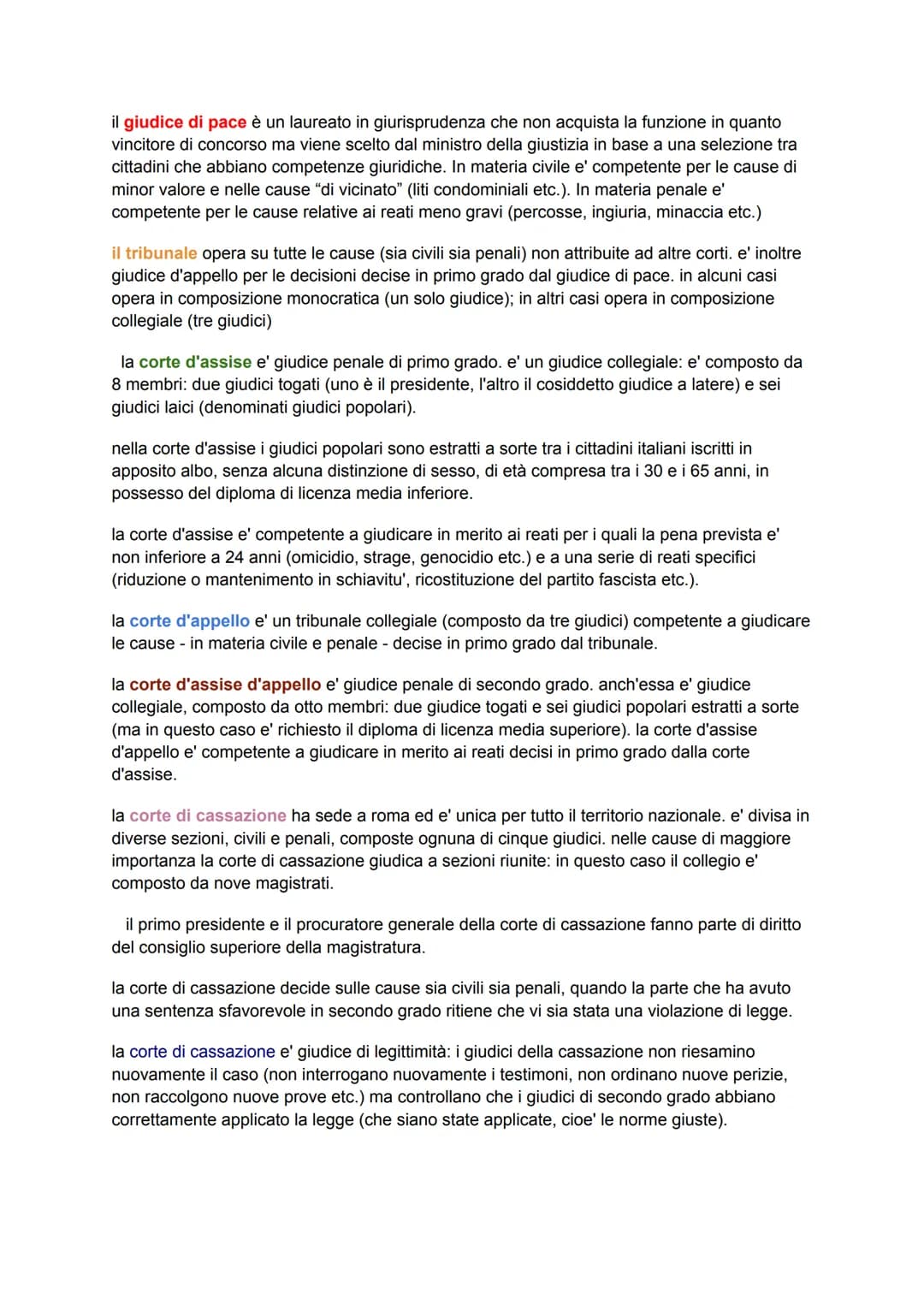 la corte costituzionale
la costituzione è la fonte principale del diritto italiano e deve essere rispettata da tutti. Per
essere sicuri che 