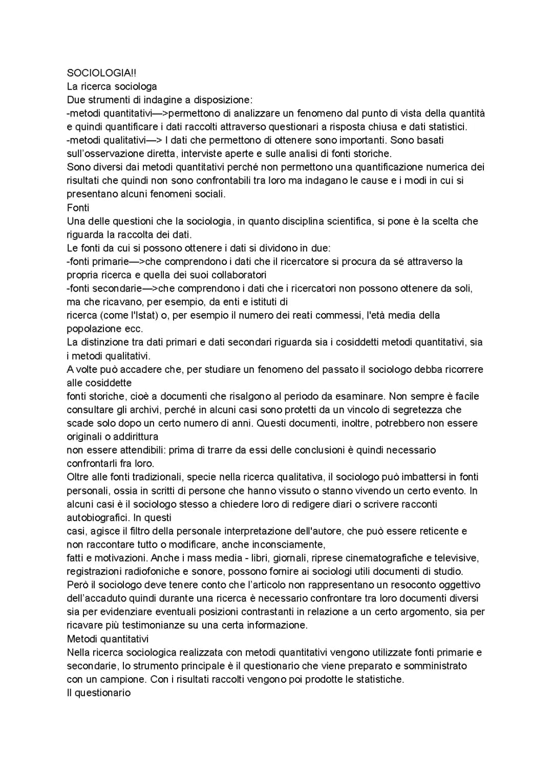 Guida Facile ai Metodi Qualitativi e Quantitativi in Sociologia
