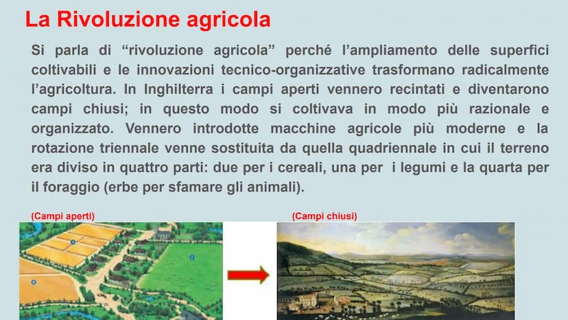 La Rivoluzione industriale
FO
AN
CA Le cause della Rivoluzione industriale
Dalla seconda metà del Settecento ci fu un notevole aumento della