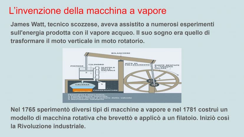La Rivoluzione industriale
FO
AN
CA Le cause della Rivoluzione industriale
Dalla seconda metà del Settecento ci fu un notevole aumento della