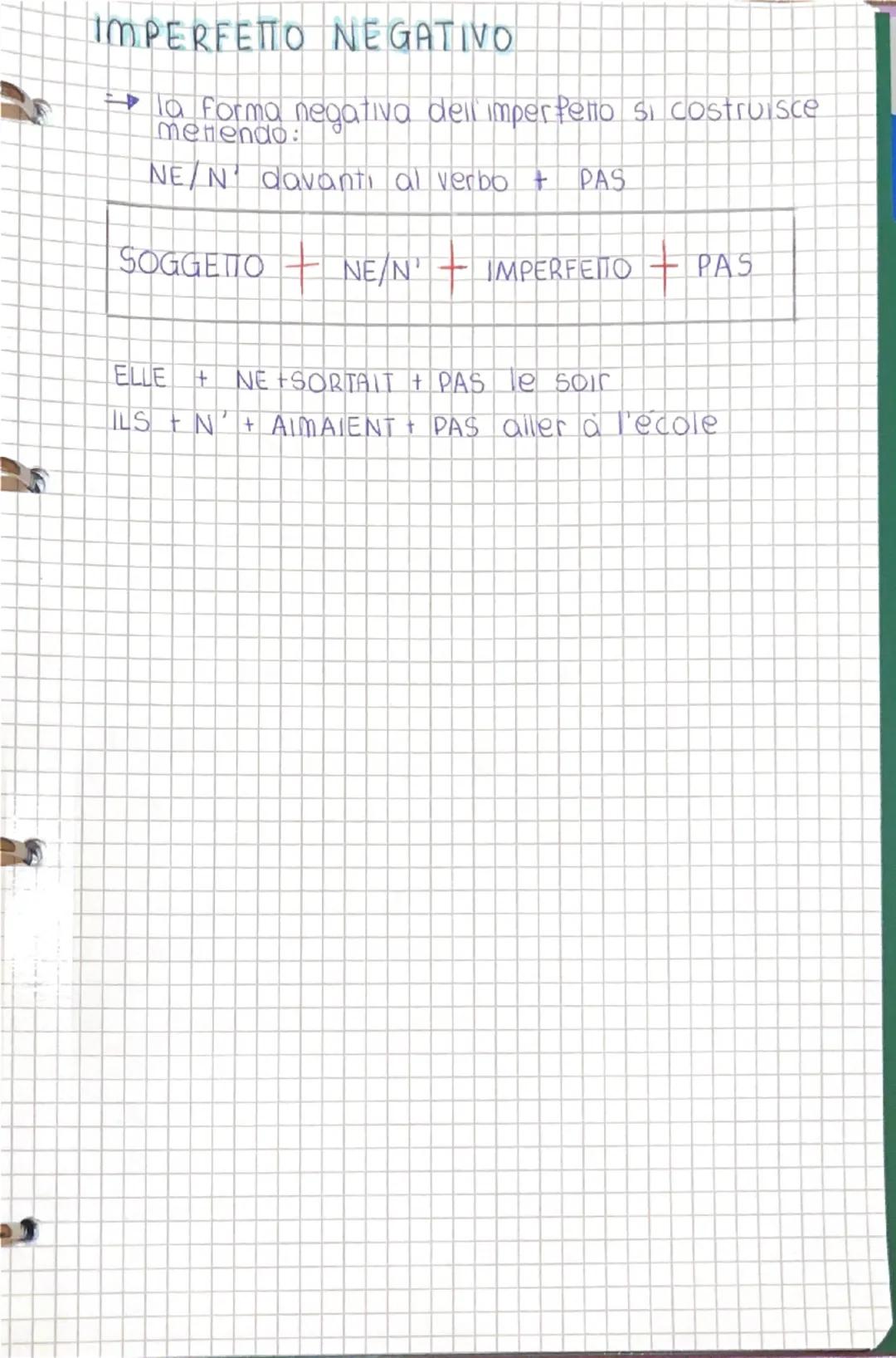 IMPARFAIT
DEFINIZIONE
9
L'IMPERFETTO VIENE UTILIZZATO PER DESCRIVERE AZIONI
PASSATE CHE ERANO ABITUAL CONTINUE O IN CORSO
L'IMPARFAIT EST UT