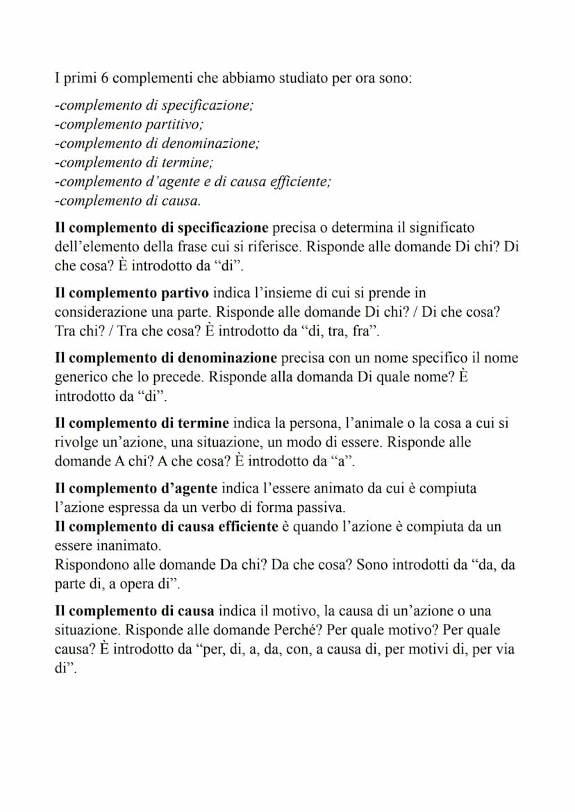 GRAMMATICA
L'ANALISI LOGICA
La frase è una parte di testo che ruota attorno ad un predicato ed è dotata
di senso compiuto.
Il periodo, o chi