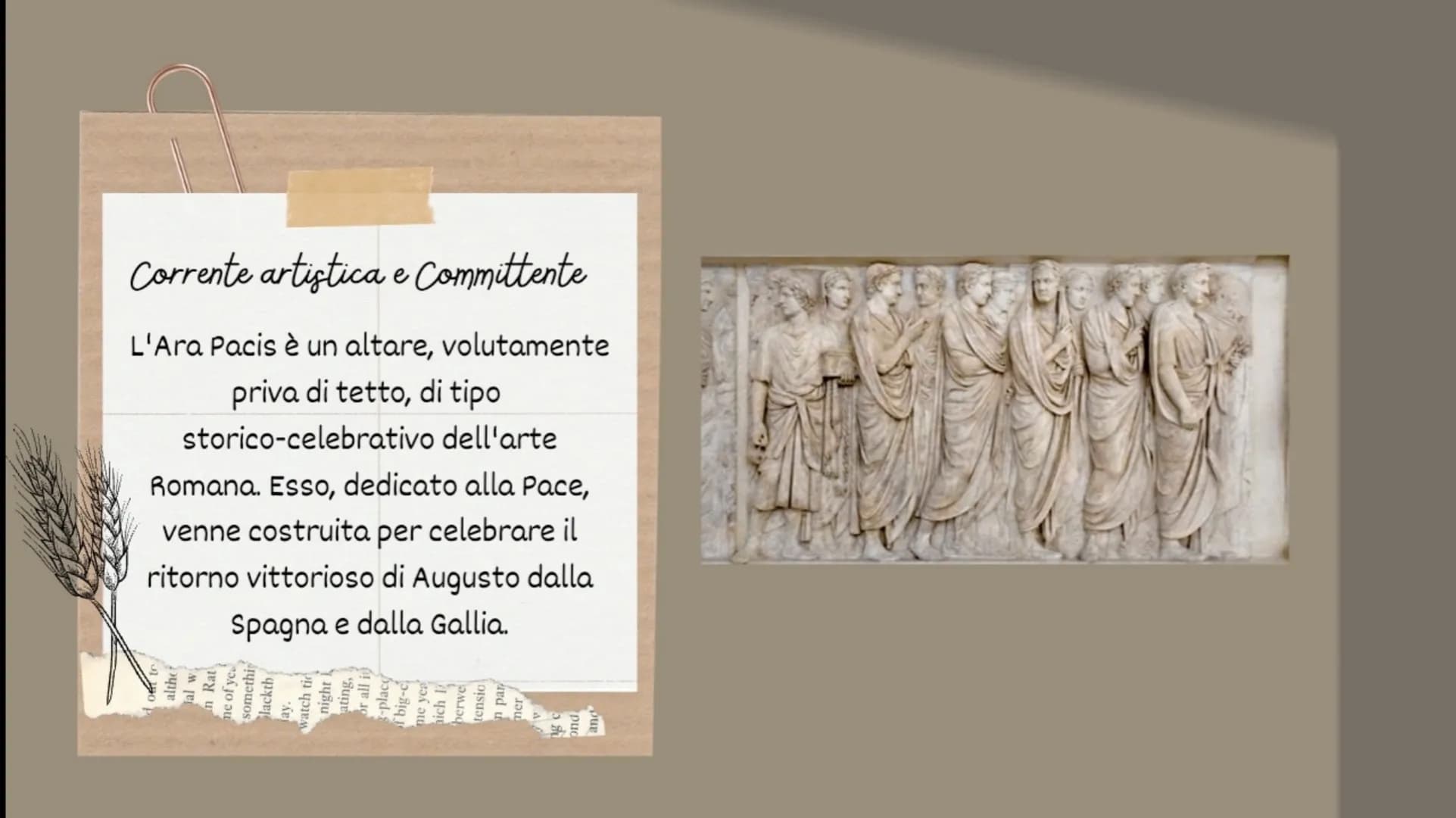 Ara Pacis
Analisi dell'opera Ara Pacis
11.65 X 10.62 X3.68 m
Museo dell Ara Pacis. Roma
Ava Pacis
Nome: Ara Pacis Augustae
Autore: "Anonimo"