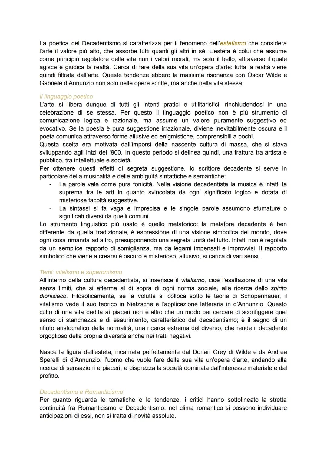IL DECADENTISMO
Il Decadentismo è un movimento culturale e letterario, soprattutto europeo, che si sviluppò in
Francia, a Parigi, negli anni