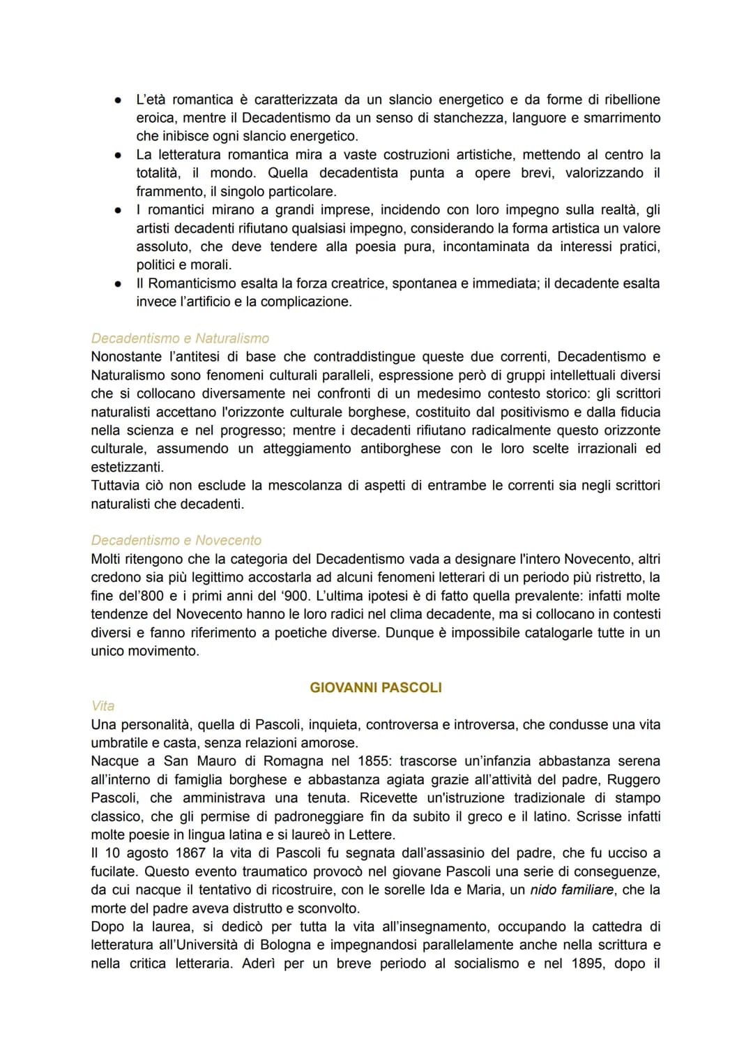 IL DECADENTISMO
Il Decadentismo è un movimento culturale e letterario, soprattutto europeo, che si sviluppò in
Francia, a Parigi, negli anni