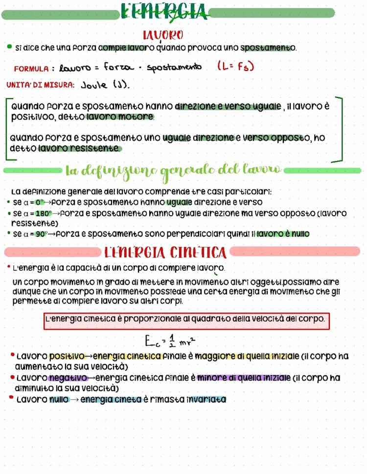 Know energia, lavoro, energia cinetica, energia potenziale  thumbnail