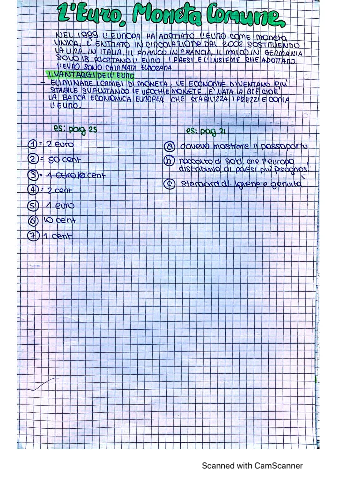 1'Euro. Moneta Comune,
NEL 1999 EUROPA HA ADOTTATO L'EURO COME Moneta
UNICA E ENTRATO IN CIRCOLAZIONE DAL 2002 SOSTITUENDO
LAURA IN ITALIA, 