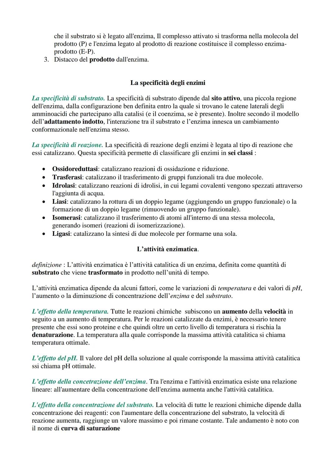 # Enzimi

definizione: Gli enzimi sono proteine globulari o sibozimi che svolgono la funzione di
catalizzatori biologici nei sistemi viventi