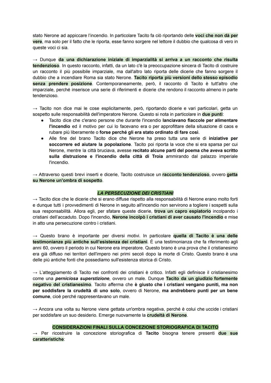 TACITO
→ È uno storico latino la cui data di nascita e di morte sono incerte. Nasce tra 55 e 58 e muore tra il
117 e il 120. Anche il luogo 