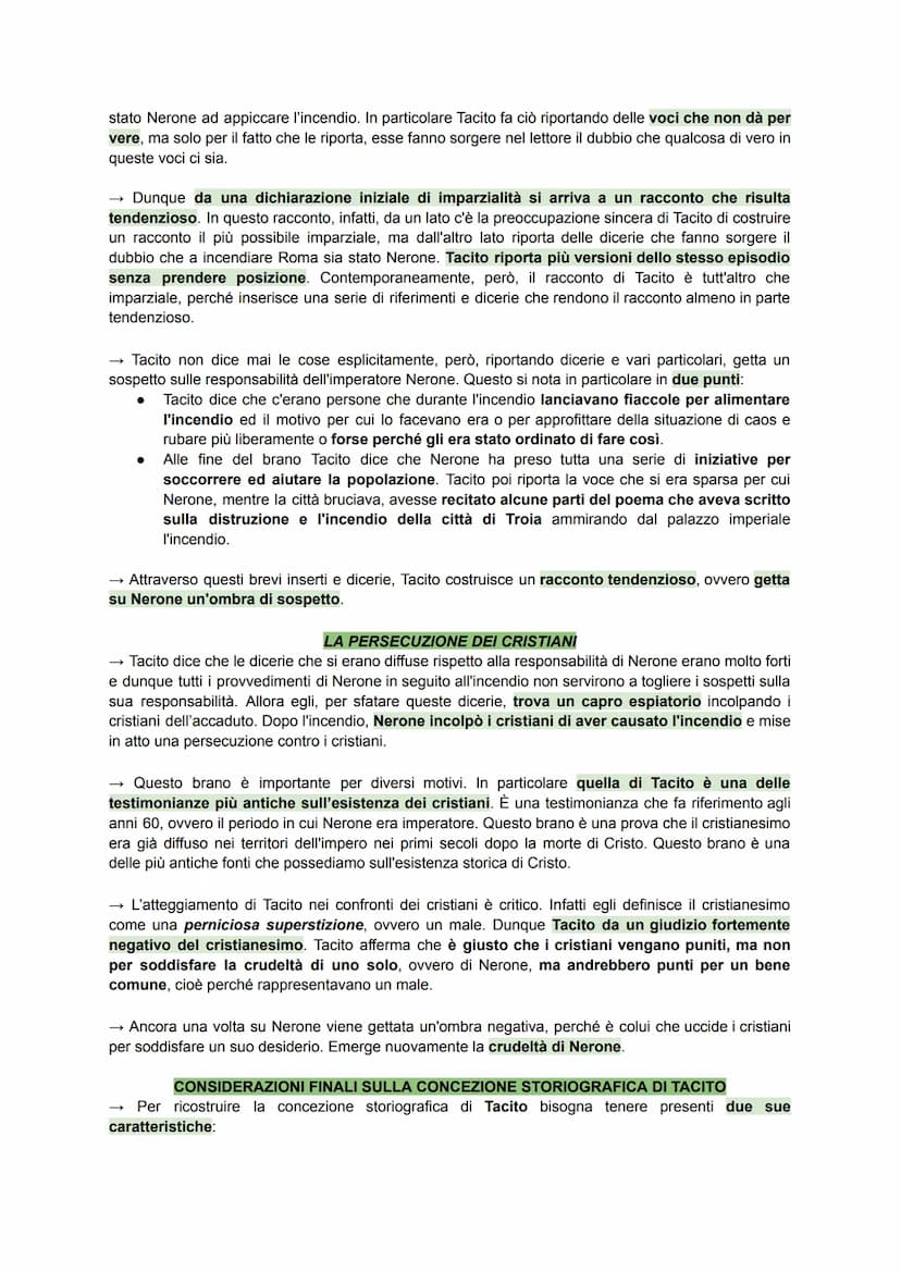 TACITO
→ È uno storico latino la cui data di nascita e di morte sono incerte. Nasce tra 55 e 58 e muore tra il
117 e il 120. Anche il luogo 