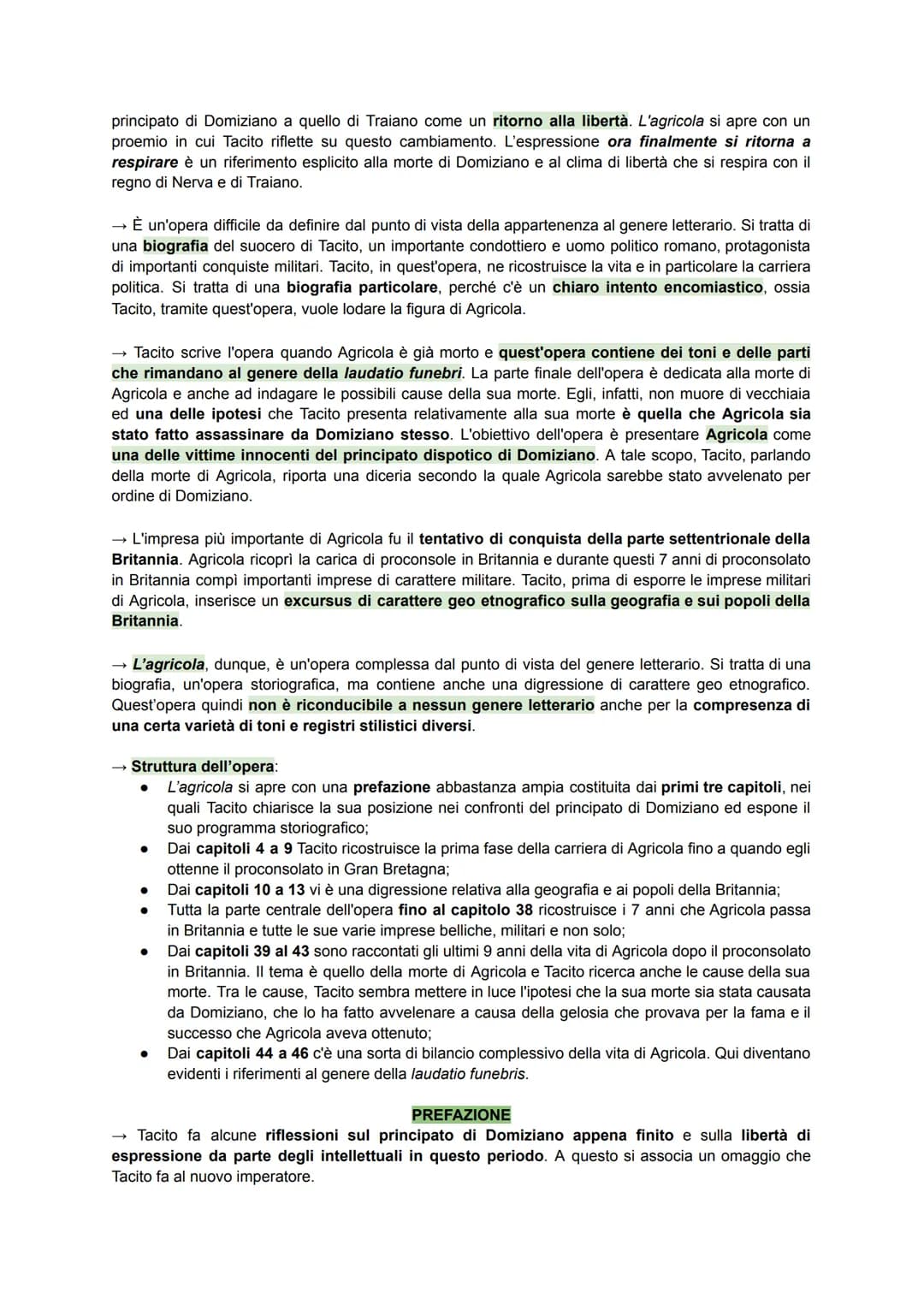 TACITO
→ È uno storico latino la cui data di nascita e di morte sono incerte. Nasce tra 55 e 58 e muore tra il
117 e il 120. Anche il luogo 