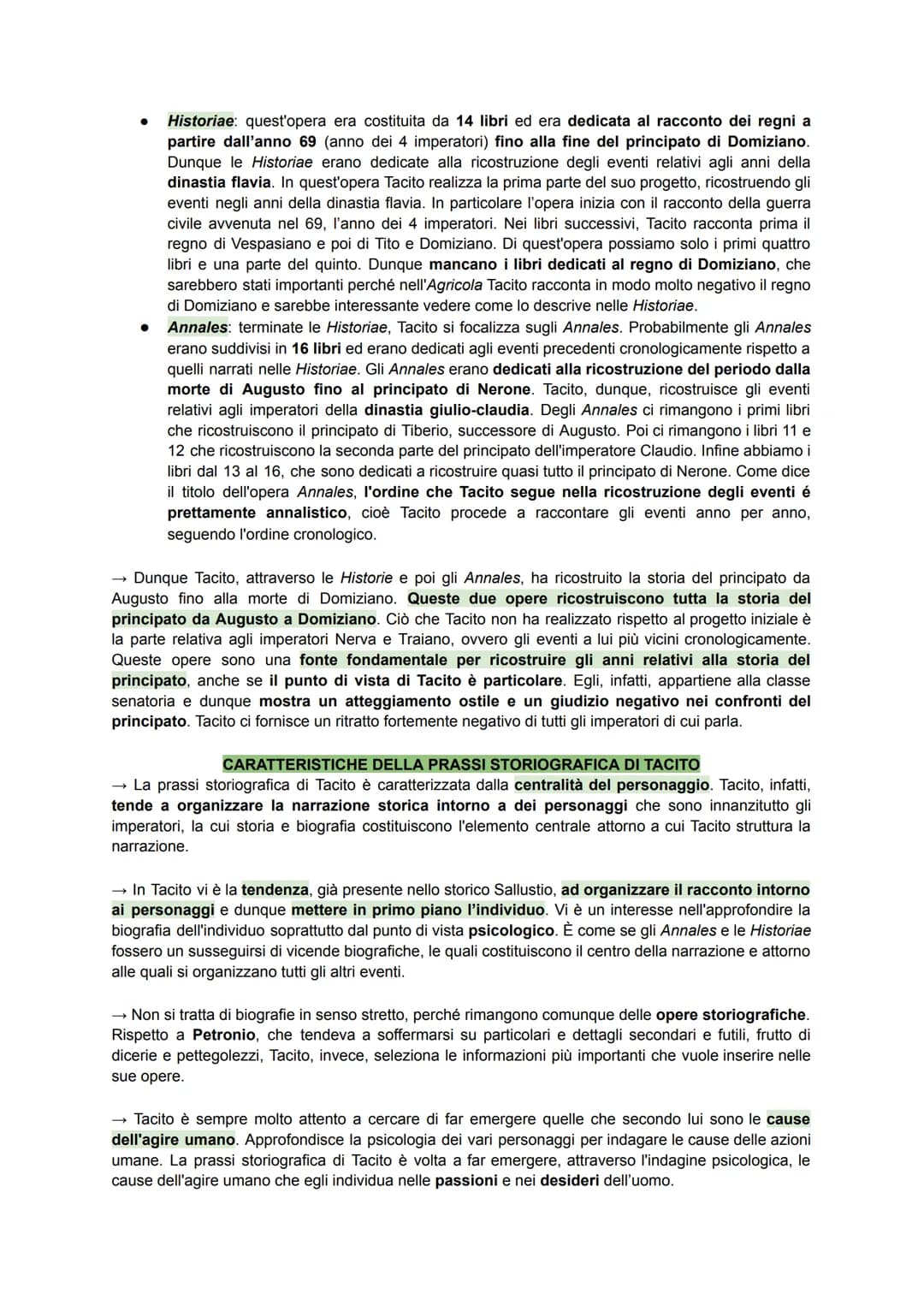 TACITO
→ È uno storico latino la cui data di nascita e di morte sono incerte. Nasce tra 55 e 58 e muore tra il
117 e il 120. Anche il luogo 