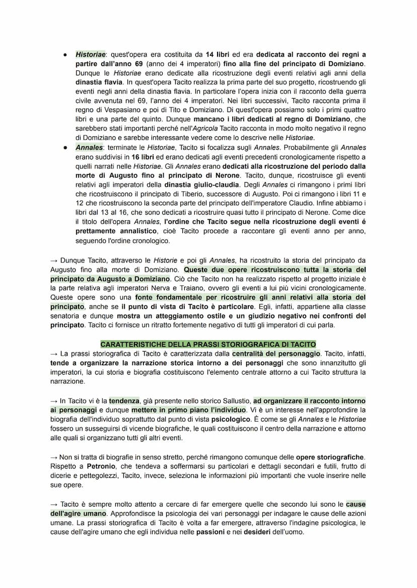TACITO
→ È uno storico latino la cui data di nascita e di morte sono incerte. Nasce tra 55 e 58 e muore tra il
117 e il 120. Anche il luogo 