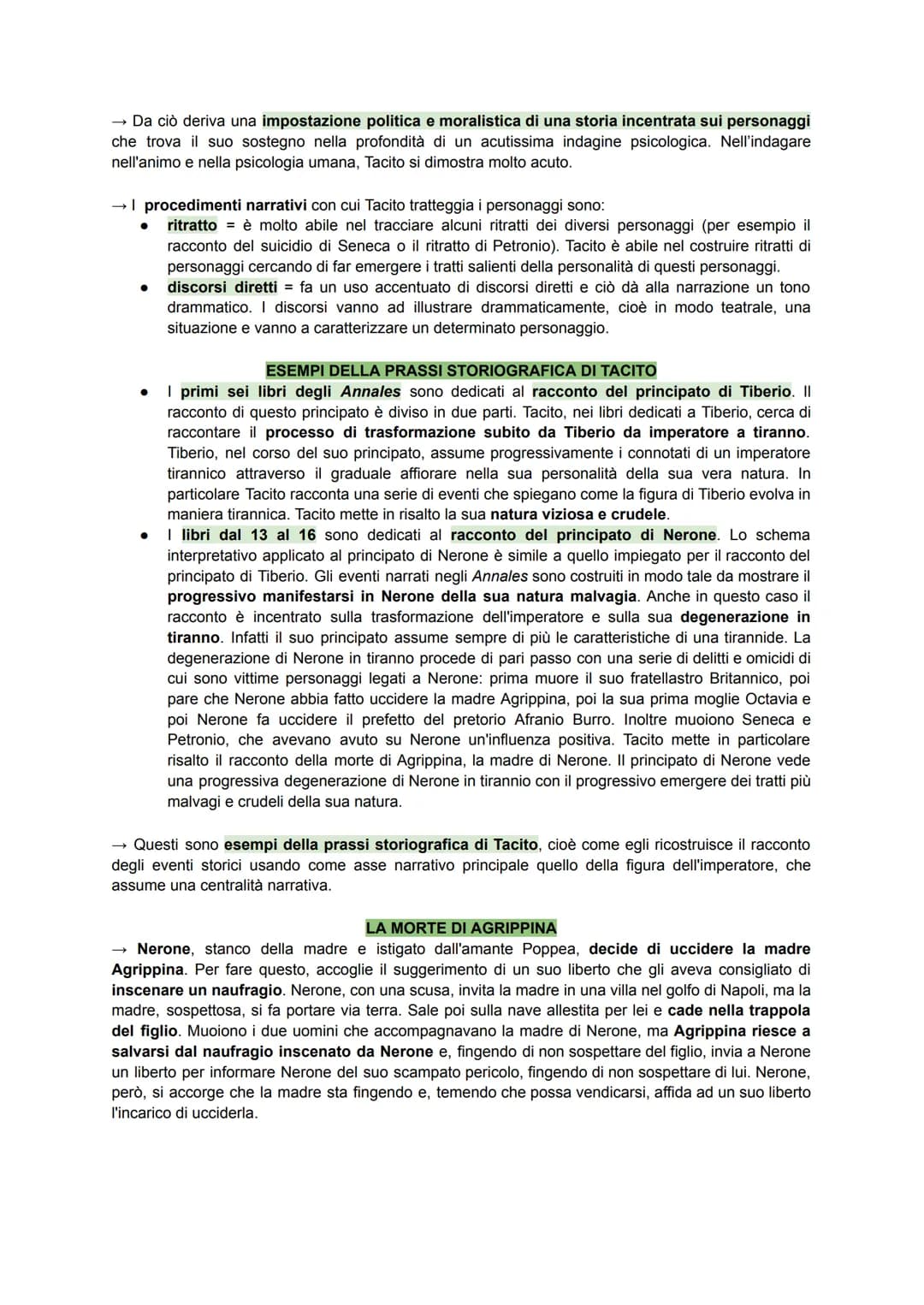 TACITO
→ È uno storico latino la cui data di nascita e di morte sono incerte. Nasce tra 55 e 58 e muore tra il
117 e il 120. Anche il luogo 