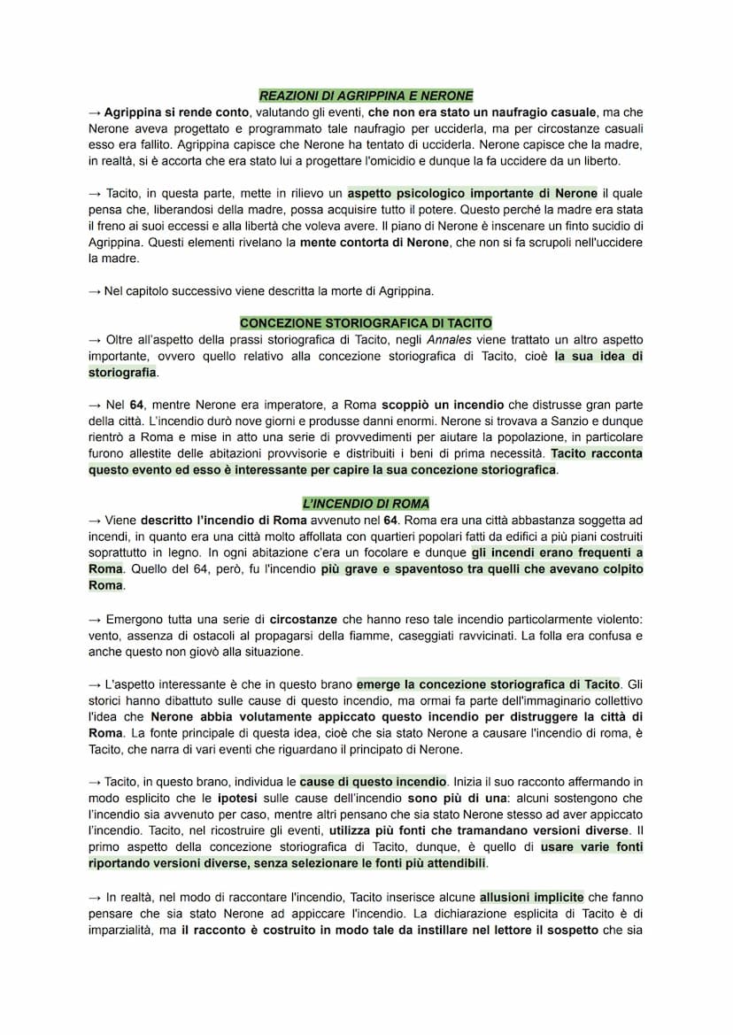 TACITO
→ È uno storico latino la cui data di nascita e di morte sono incerte. Nasce tra 55 e 58 e muore tra il
117 e il 120. Anche il luogo 