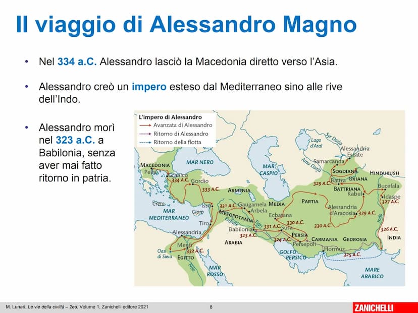 La Macedonia
e l'impero di
Alessandro Magno
404-371 a.C
Egemonia
di Sparta
359 a.C
Filippo II
re di Macedonia
371-362 a.C
Egemonia di Tebe
L