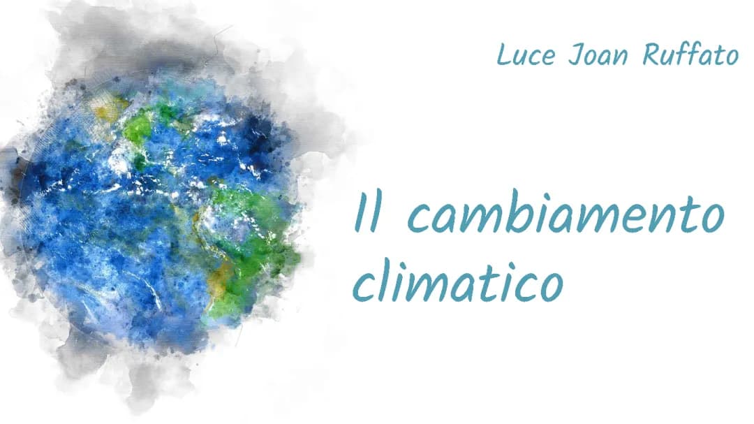 LJR Il cambiamento climatico