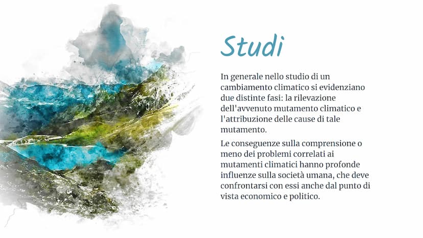 Luce Joan Ruffato
Il cambiamento
climatico 2
Introduzione
In climatologia con i termini cambiamenti climatici o mutamenti
climatici si indic