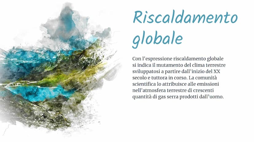 Luce Joan Ruffato
Il cambiamento
climatico 2
Introduzione
In climatologia con i termini cambiamenti climatici o mutamenti
climatici si indic