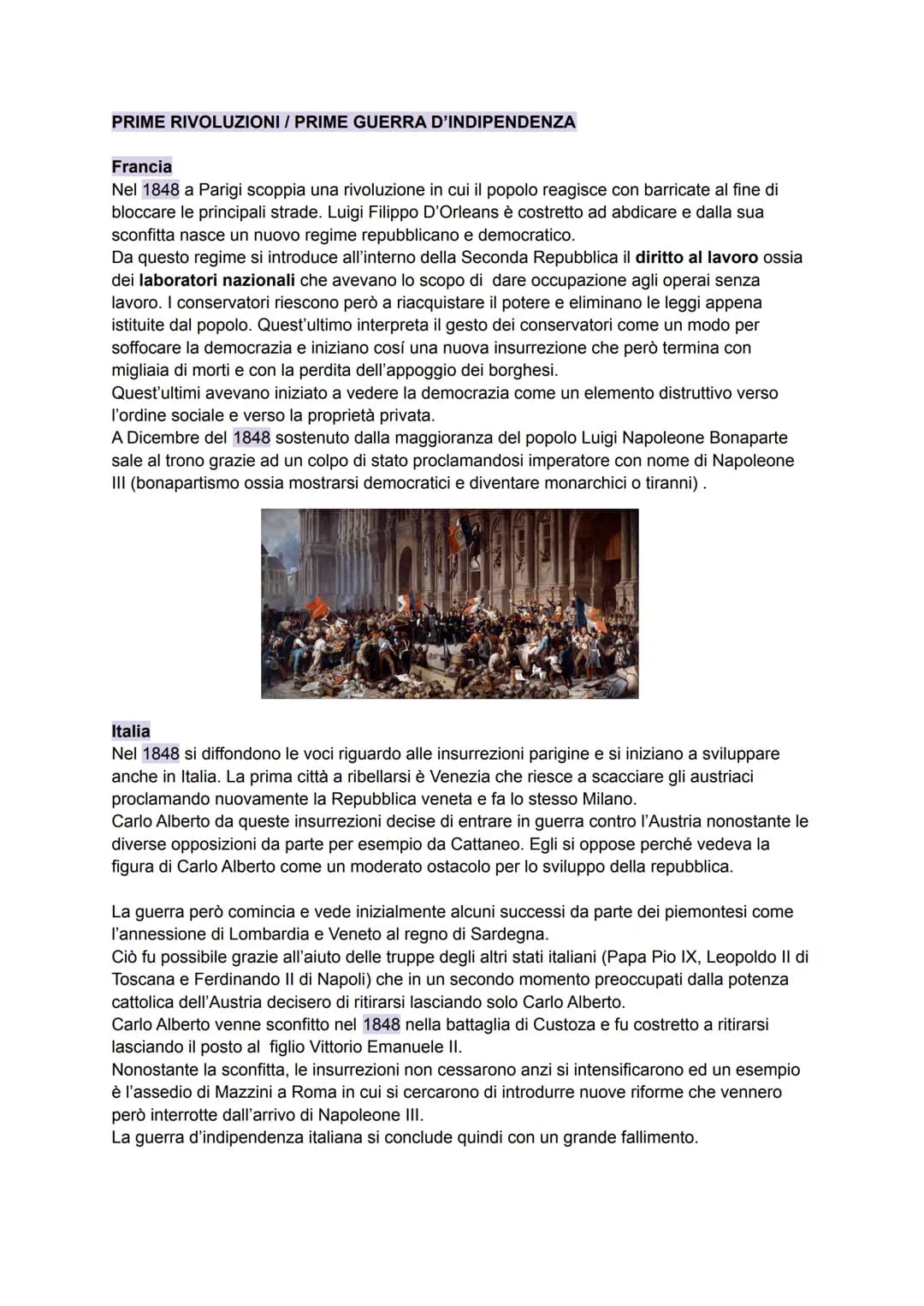 LA RESTAURAZIONE
La restaurazione inizia dopo la sconfitta di Napoleone, più precisamente nel 1814, periodo in
cui si tenne un Congresso a V